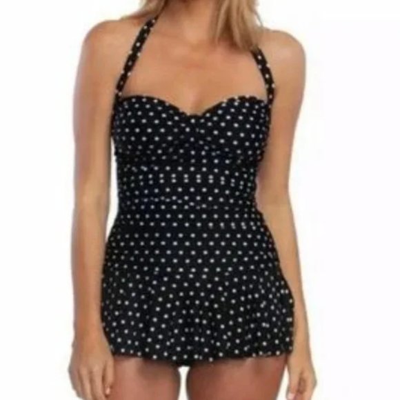 Rose Marie Reid XL Rolka Dot Retro Pin Up‎ Bathing Suit - Picture 1 of 5